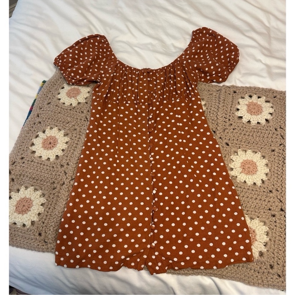 By Together Orange Polka Dot Dress
